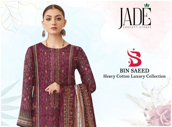 Jade Bin Saeed Lawn Cotton Exclusive Designer Dress Material